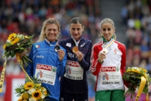 Christelle, daunay, marathon, médaille, or, zurich, podium