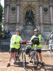 vélo, Paris, fontaine st michel